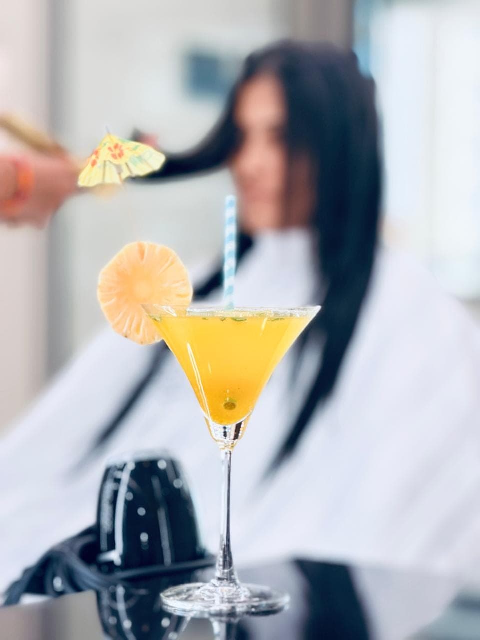 A welcome mocktail in the Sélestia lounge